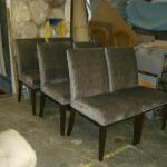 Custom build dining room chairs for residential use: set of six.